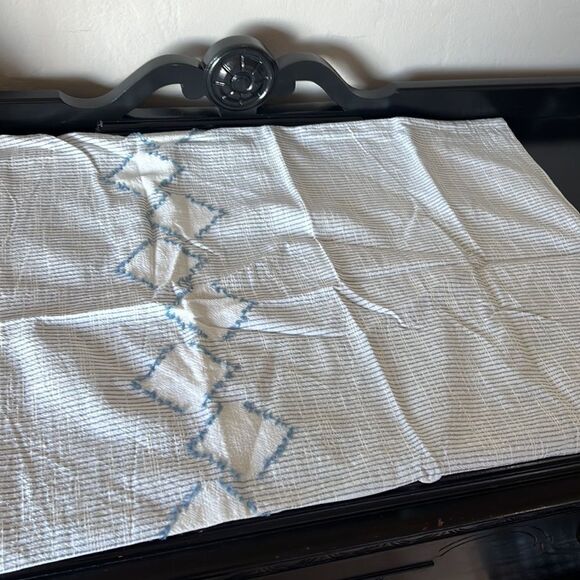 Pottery Barn Teen Plant Dyed Diamond Trim Duvet Cover and sham - Picture 7 of 11